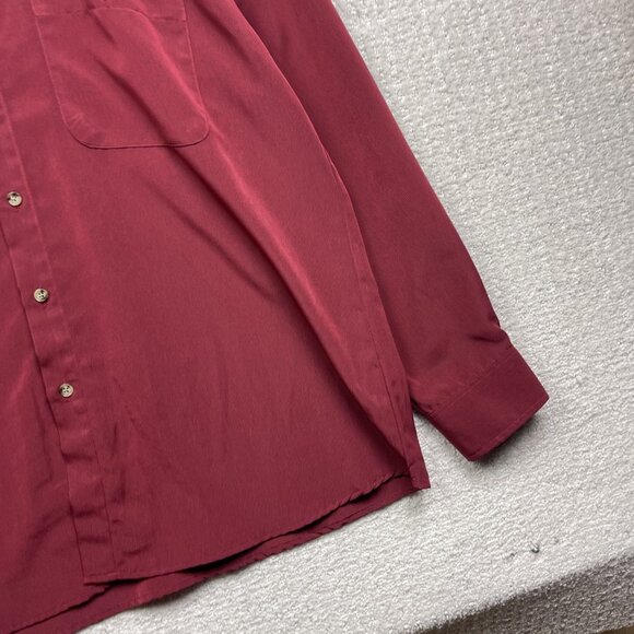 Danelli Men's Button up Dress Shirt Size XL Red Plaid Pocket Made In Canada - Picture 3 of 10